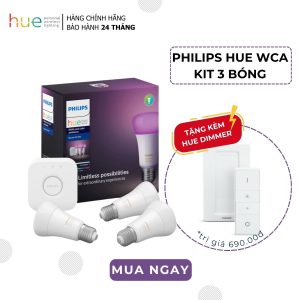 Bộ 3 Bóng Đèn Philips Hue WACA Starter Kit E27