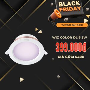 Đèn Philips Wiz Downlight Color 16 triệu màu Wifi & Matter