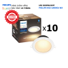 Combo 10 đèn LED Philips Hue Garnea LED Downlight White Ambiance