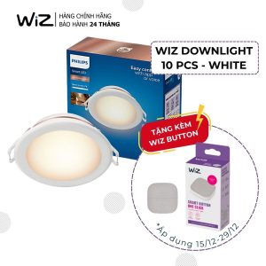 COMBO 10 đèn LED âm trần thông minh WiZ Tunable White Downlight