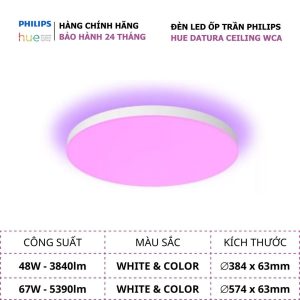 Đèn ốp trần Philips Hue Datura Hue Ceiling RGB